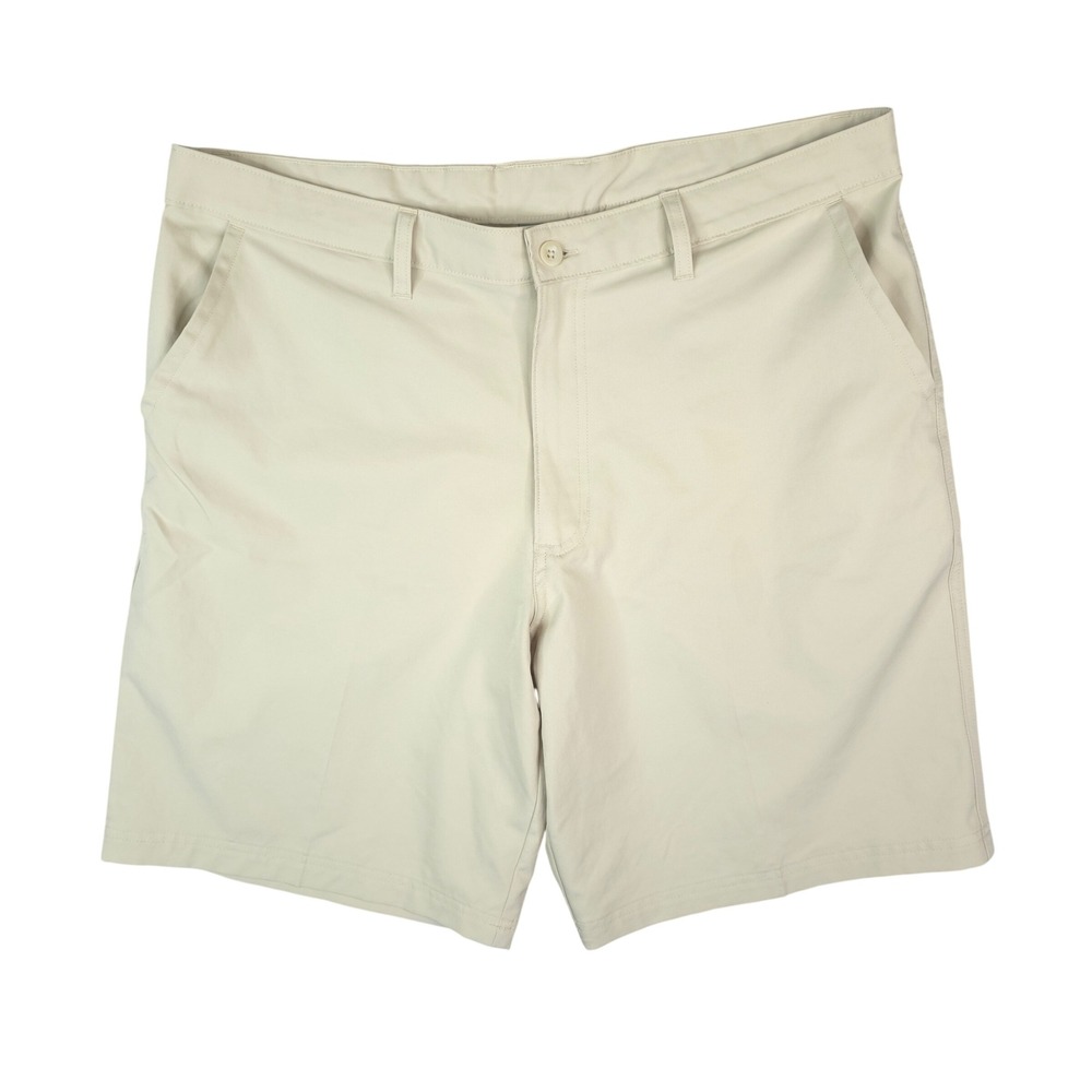 Champion Duo Dry Golf Shorts Mens‎ 36 Beige Khaki Performance Moisture Wicking